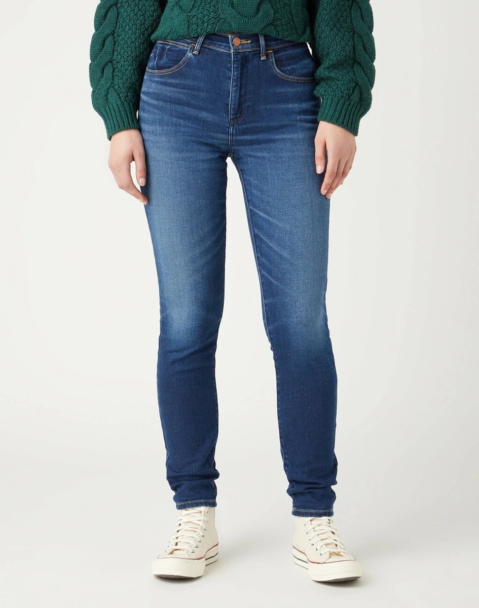 Damskie spodnie jeansowe Wrangler HIGH SKINNY W27 L30