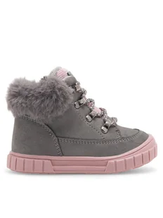 Nelli Blu Trzewiki AVO-505-076 Szary - Buty dla dziewczynek - miniaturka - grafika 1