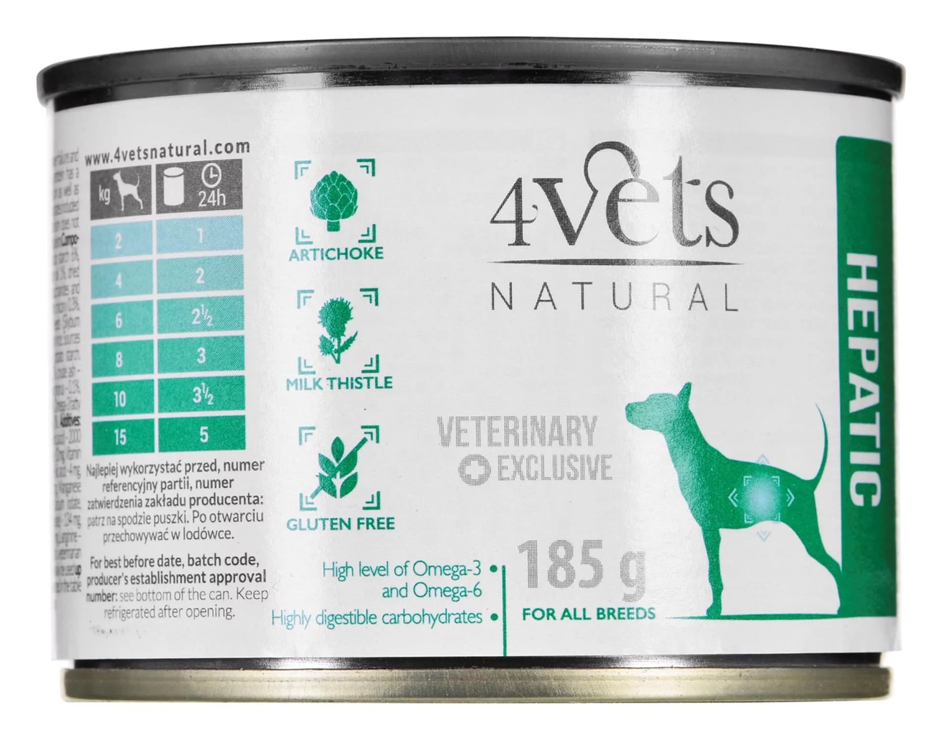 NATURAL - Hepatic Dog 185g