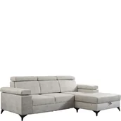 Narożniki - Narożnik z Funkcją Spania i Pojemnikiem Brico Mini Prawy GIB Meble Tkanina Country 11, Czarny - miniaturka - grafika 1