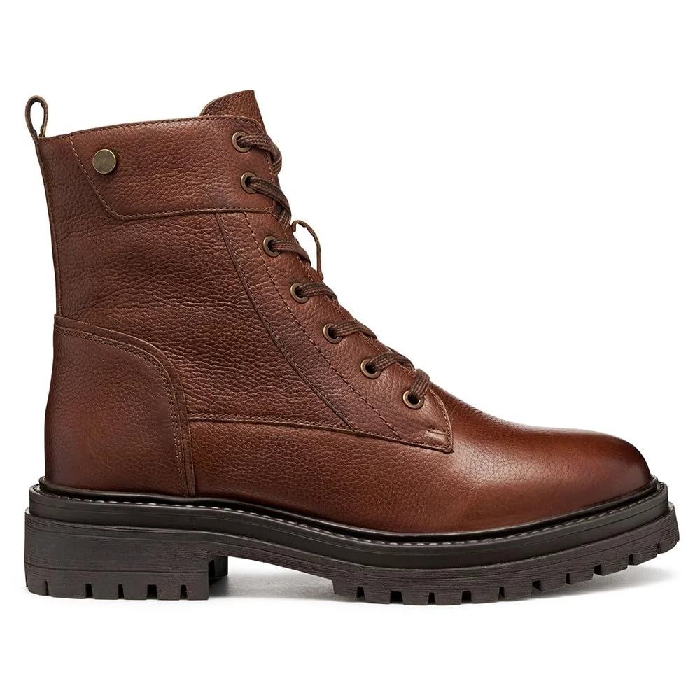 Geox Damskie buty D IRIDEA Ankle Boot, brązowe, 39 EU, brązowy, 39 EU