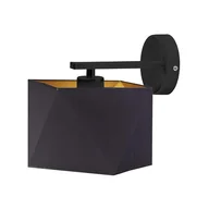 Lampy ścienne - Czarny kinkiet do czytania w stylu glamour PATNA GOLD - miniaturka - grafika 1