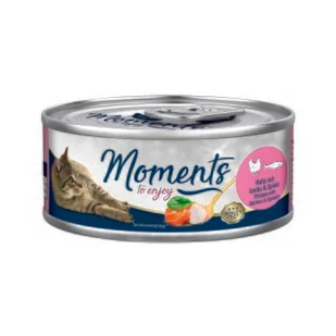MOMENTS Adult Kurczak z łososiem i szpinakiem: 12x70 g - Mokra karma dla kotów - miniaturka - grafika 1