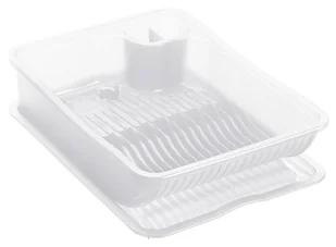 Rotho 1733200096 kosz na naczynia ociekowa ociekowa do naczyń Pace Wonder, tworzywo sztuczne, przezroczysty, 39.5 x 29.5 x 9.5 cm 1733200096 - Pojemniki na przyprawy - miniaturka - grafika 3