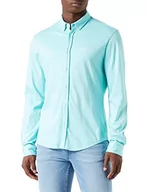 Koszule męskie - BOSS BIADO R Regular -Fit męska koszula z dwukolorowej bawełny, Open Green340., 5XL - miniaturka - grafika 1