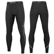 Spodnie narciarskie - Bielizna Termoaktywna Męska Spodnie Legginsy TSMLF100 SKINS Czarna XXL - miniaturka - grafika 1