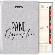 Notesy i bloczki - KALENDARZ TERMINARZ SREBRNY B5 2025 PREZENT DLA PANI DYREKTOR ORGANIZER WZ - miniaturka - grafika 1