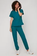 Odzież medyczna - Bluza Medyczna Emily Morska Rozmiar: XS - miniaturka - grafika 1