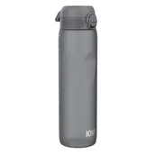 Bidony dla dzieci - Butelka na wodę ION8 BPA Free Grey 1000 ml - miniaturka - grafika 1