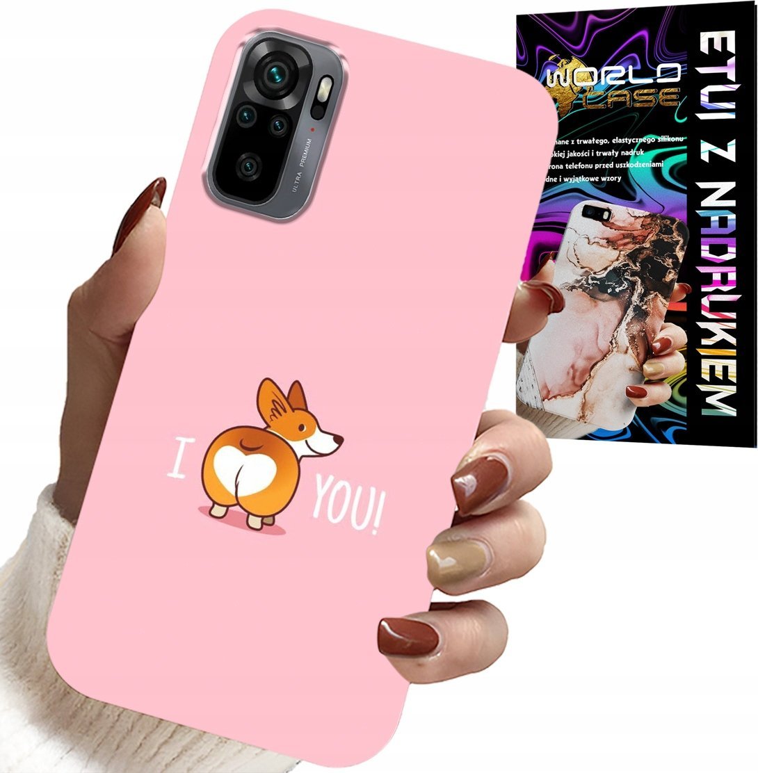 ETUI DO XIAOMI NOTE 10 / 10S - ŚMIESZNE WZORY I LOVE YOU PIESEK OBUDOWA
