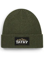 Czapki damskie - Czapka zimowa beanie "Tatry" Military Green - miniaturka - grafika 1