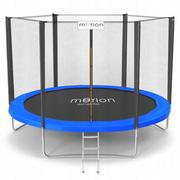 Trampoliny - Motion, Trampolina ogrodowa z siatką zewnętrzną i drabinką, 10 FT/305 cm - miniaturka - grafika 1