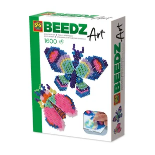 Beedz art motyl i żuk 1600 elementów - Prace ręczne dla dzieci - miniaturka - grafika 1