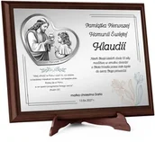 Pamiątka Pierwszej Komunii Świętej - Obrazek z życzeniami i dedykacją dla dziewczynki na I Komunię Świętą - miniaturka - grafika 1