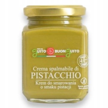 Krem Pistacjowy Sycylijski 200g Gusto Buon Gusto Pasta Orzechowa do Smarowa