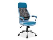 Fotele i krzesła biurowe - Signal Meble Fotel biurowy Q-336 niebieski OBRQ336N - miniaturka - grafika 1