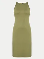 Sukienki - Pieces Sukienka dzianinowa Ostina 17124786 Zielony Slim Fit - miniaturka - grafika 1