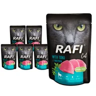 Mokra karma dla kotów - Dolina Noteci RAFI Cat Adult z tuńczykiem 10x100g 53272-uniw - miniaturka - grafika 1