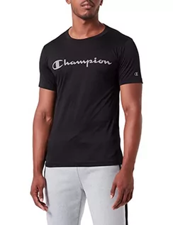 Koszulki męskie - Champion t-shirt męski c-sport, czarny, M - grafika 1