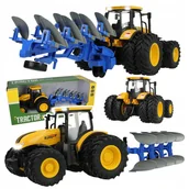 Samochody i pojazdy dla dzieci - Traktor rolniczy z pługiem - zabawka dla dzieci, na Prezent Z1175 - miniaturka - grafika 1