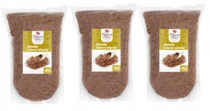 Zestaw Siemię lniane 3x1kg - Ziarna i nasiona roślin strączkowych - miniaturka - grafika 1