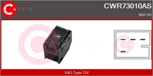 Przełącznik, podnośnik szyby Casco - Alternatory CWR73010AS - Akcesoria do układu elektrycznego - miniaturka - grafika 1