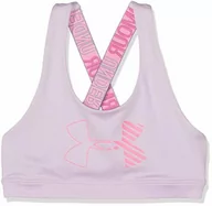 Odzież sportowa dziecięca - Under Armour HeatGear Graphic Sport Bra bluza sportowa dla dziewcząt - miniaturka - grafika 1