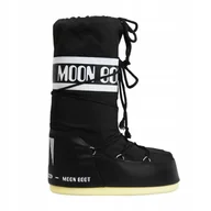 Śniegowce damskie - Damskie buty zimowe śniegowce Moon Boot Mb Icon Nylon Black Wodoodporne - miniaturka - grafika 1