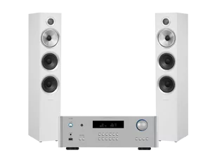 Rotel RA-1572 MK II (srebrny) + 704 S2 (biały) - Zestawy stereo - miniaturka - grafika 1