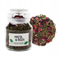 Herbata - ZIELONA HERBATA MIĘTA & RÓŻA 45g NATURALNA - miniaturka - grafika 1