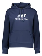 Bluzy damskie - New Balance Bluza "Essentials" w kolorze granatowym - miniaturka - grafika 1