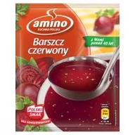 Zupy w płynie - Amino Barszcz czerwony instant 37 g - miniaturka - grafika 1