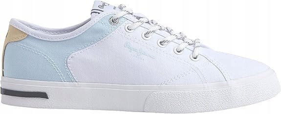 PEPE JEANS TRAMPKI DAMSKIE BIAŁE SZNUROWANE 38 AWE