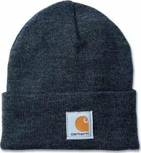 Carhartt Czapka Carhartt Acrylic Beanie Coal - Czapki damskie - miniaturka - grafika 1