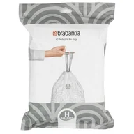Worki na śmieci - Brabantia worki na śmieci PerfectFit 50 60L(H) 40 szt w rolce White - miniaturka - grafika 1