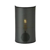 Lampy ścienne - Kinkiet ścienny Aston czarno-złoty 1xE14x10W wym: 32 x 18 cm metal IP20 Emibig - miniaturka - grafika 1