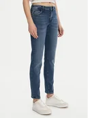 Spodnie damskie - Mustang Jeansy Crosby 1013592 Granatowy Slim Fit - miniaturka - grafika 1