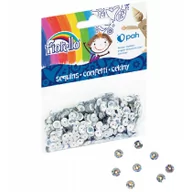 Dekoratorstwo - Confetti cekiny kółko srebrne FIORELLO - miniaturka - grafika 1