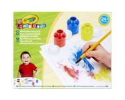 Zabawki kreatywne - Crayola BABY Zmywalne farby zestaw do nauki malowania - miniaturka - grafika 1