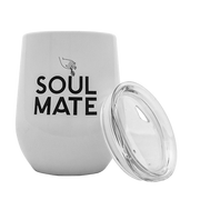 Yerba Mate - TermoLid – stalowe naczynko z pokrywką – Soul Mate (białe) – 350 ml - miniaturka - grafika 1