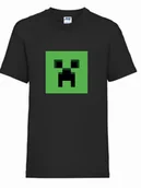 Koszulki męskie - KOSZULKA Z NADRUKIEM MĘSKA ŚMIESZNA T-SHIRT MINECRAFT CREEPER GRA r. L #1 - miniaturka - grafika 1