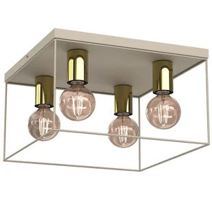 Kwadratowa lampa sufitowa do sypialni LX 4340 z serii HOMEN - Lampy sufitowe - miniaturka - grafika 1