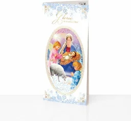 Kartka na Boże Narodzenie - Święta Rodzina i Jezus Chrystus - Kartki okolicznościowe i zaproszenia - miniaturka - grafika 1