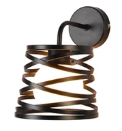 Lampy ścienne - Czarny industrialny kinkiet - P1-Z06 - miniaturka - grafika 1