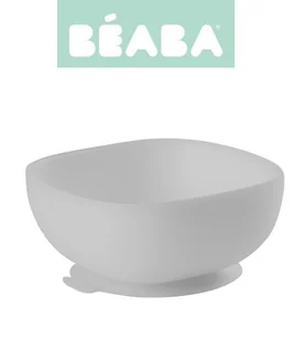 Beaba Silikonowa miseczka z przyssawką grey - Miseczki i talerzyki dla dzieci - miniaturka - grafika 8