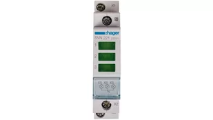 Hager Polo Berker HAGER MODUŁOWA LAMPKA SYGNALIZACYJNA ZIELONA X 3 230V AC - Lampy pozostałe - miniaturka - grafika 1