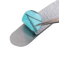 Akcesoria do paznokci - Allepaznokcie Pilnik do paznokci metalowy banan baza pod nakładki ścierne 1 szt - miniaturka - grafika 1