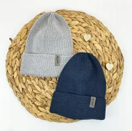 Czapki dla dzieci - Aliap Czapka dziecięca rozm .50-52 /beżowy/ Wełna merino 100% 2-8 lat - miniaturka - grafika 1