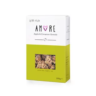 Amore bezglutenowa Granola z jabłkiem i cynamonem  250g BIO - Zdrowa żywność - miniaturka - grafika 1