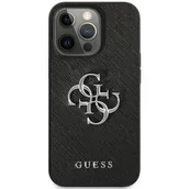Etui i futerały do telefonów - Guess Etui Saffiano do Apple iPhone 13 Pro Czarny | GUHCP13LSA4GSBK - miniaturka - grafika 1